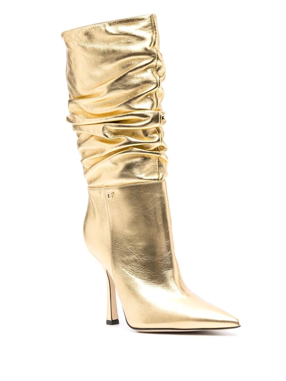 gathered-detail 120mm boots - 2