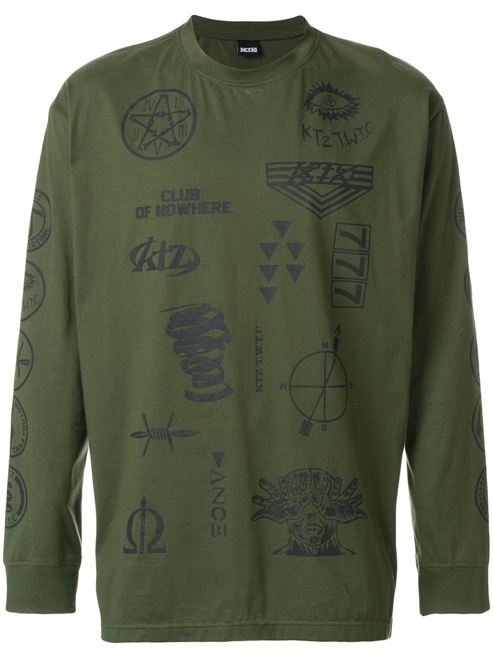 multi-stamp sweatshirt - 1