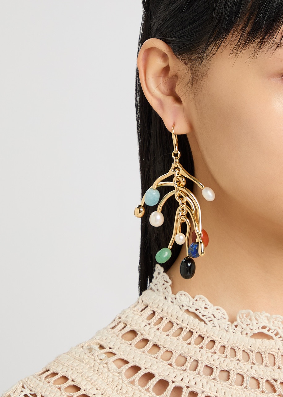 Zimmermann Mellow Chandelier 12kt Gold-plated Drop Earrings - 2