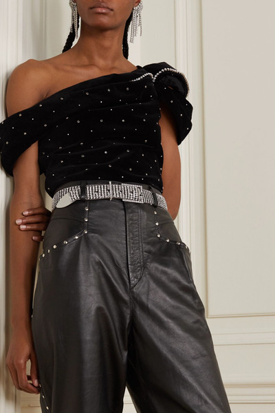 Isabel Marant Joia crystal-embellished silver-tone belt outlook