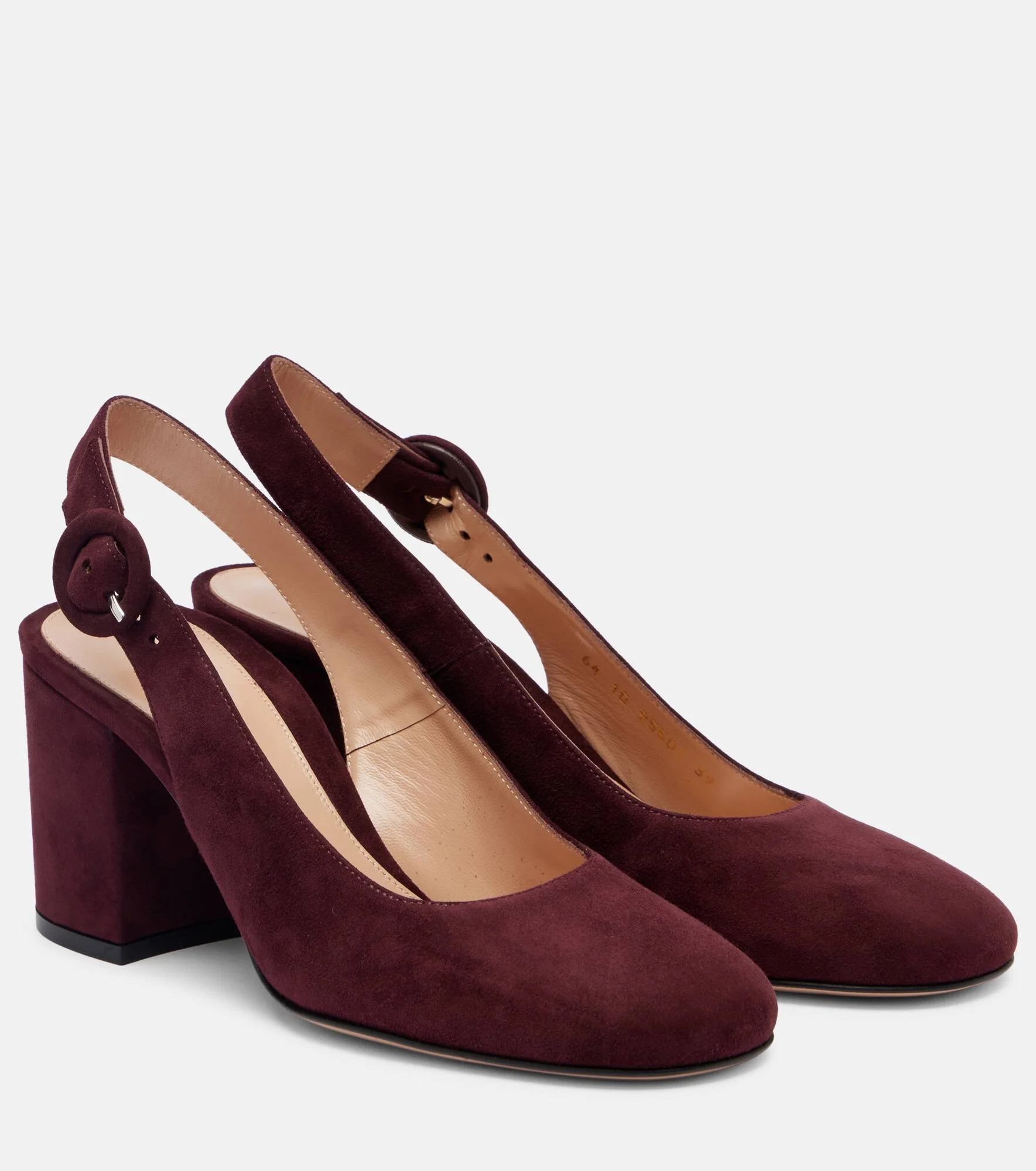 Suede slingback pumps - 1