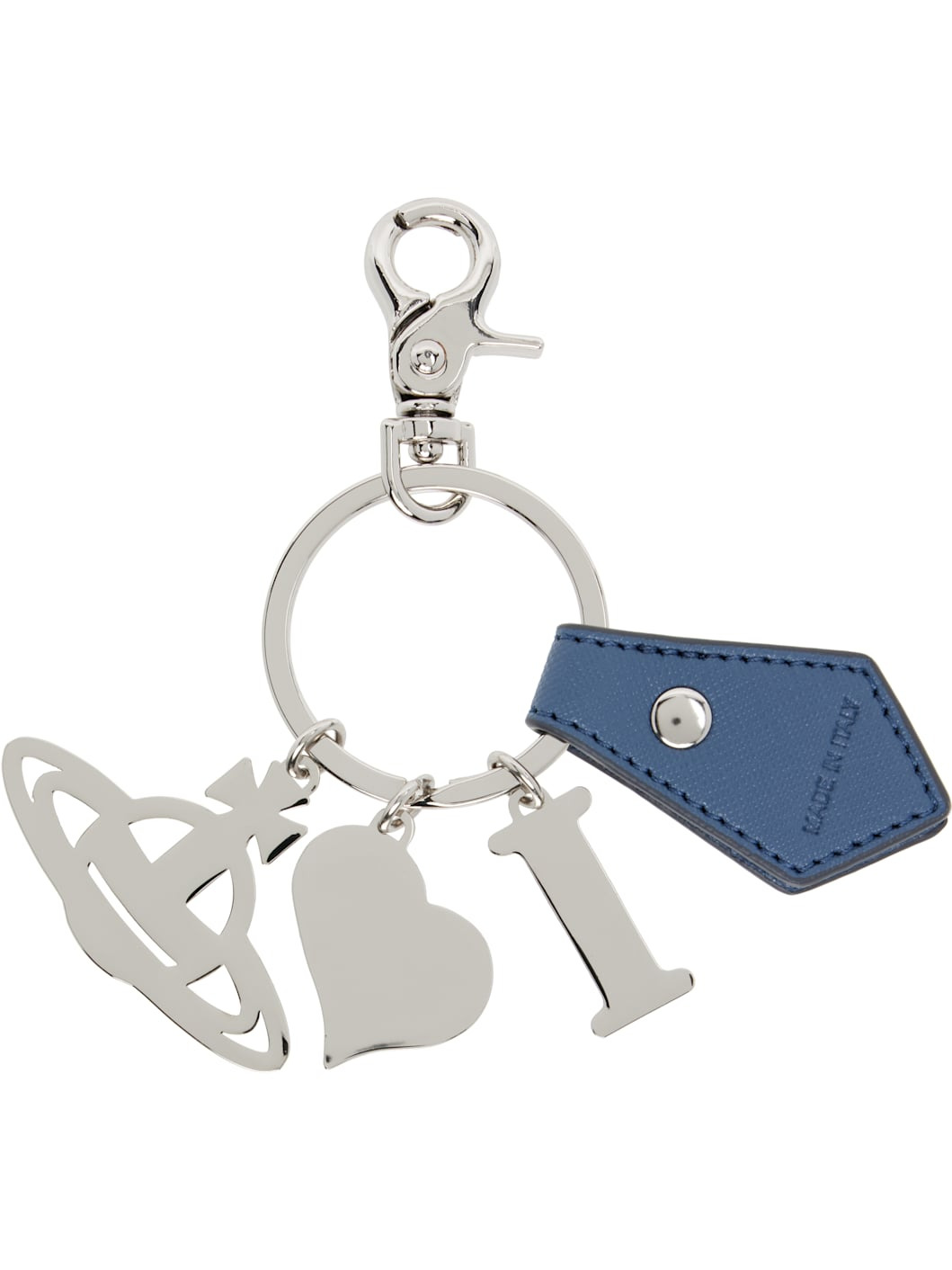 Navy 'I Love Orb' Keychain - 2