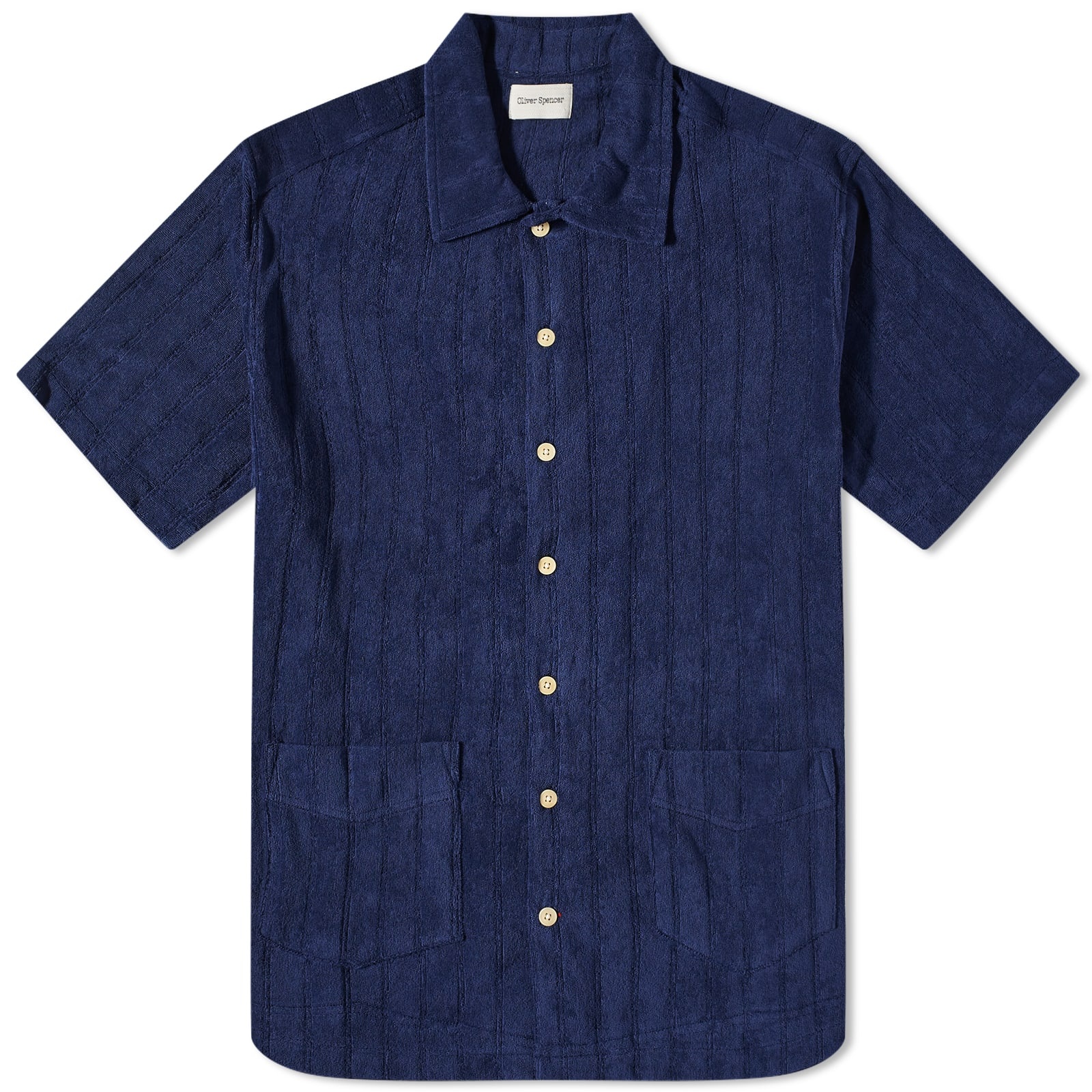 Oliver Spencer Cuban Short Sleeve Jersey Shirt - 1