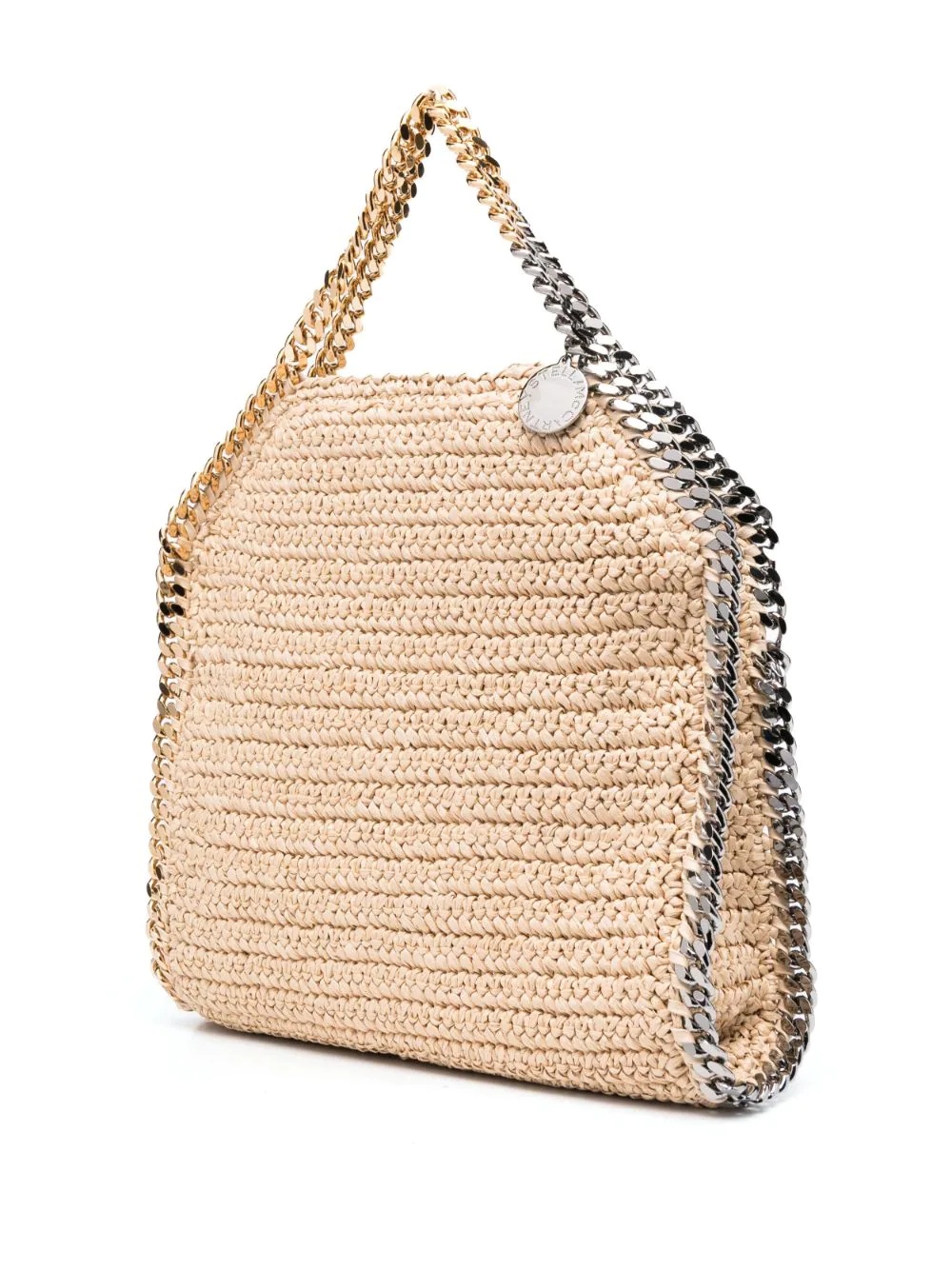 Falabella raffia foldover tote bag - 4