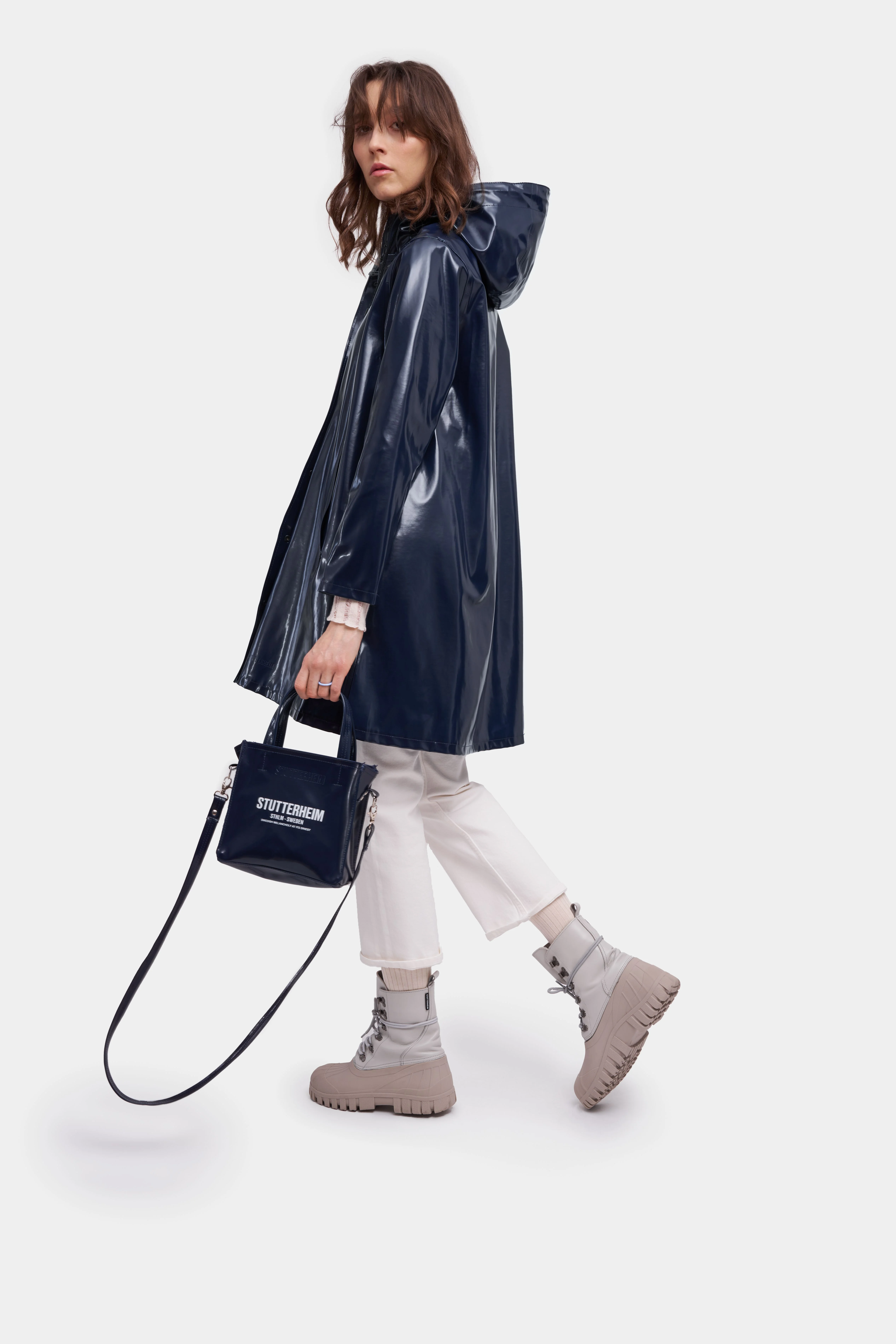 Mosebacke Opal Raincoat Navy - 1