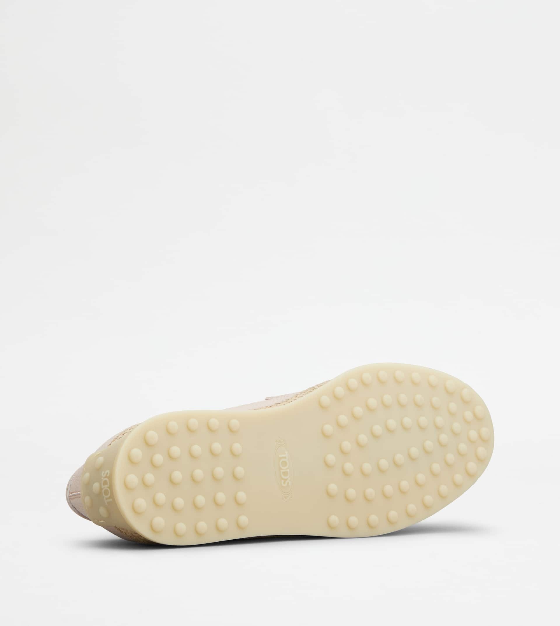 SLIPPER LOAFERS IN LEATHER - PINK - 4