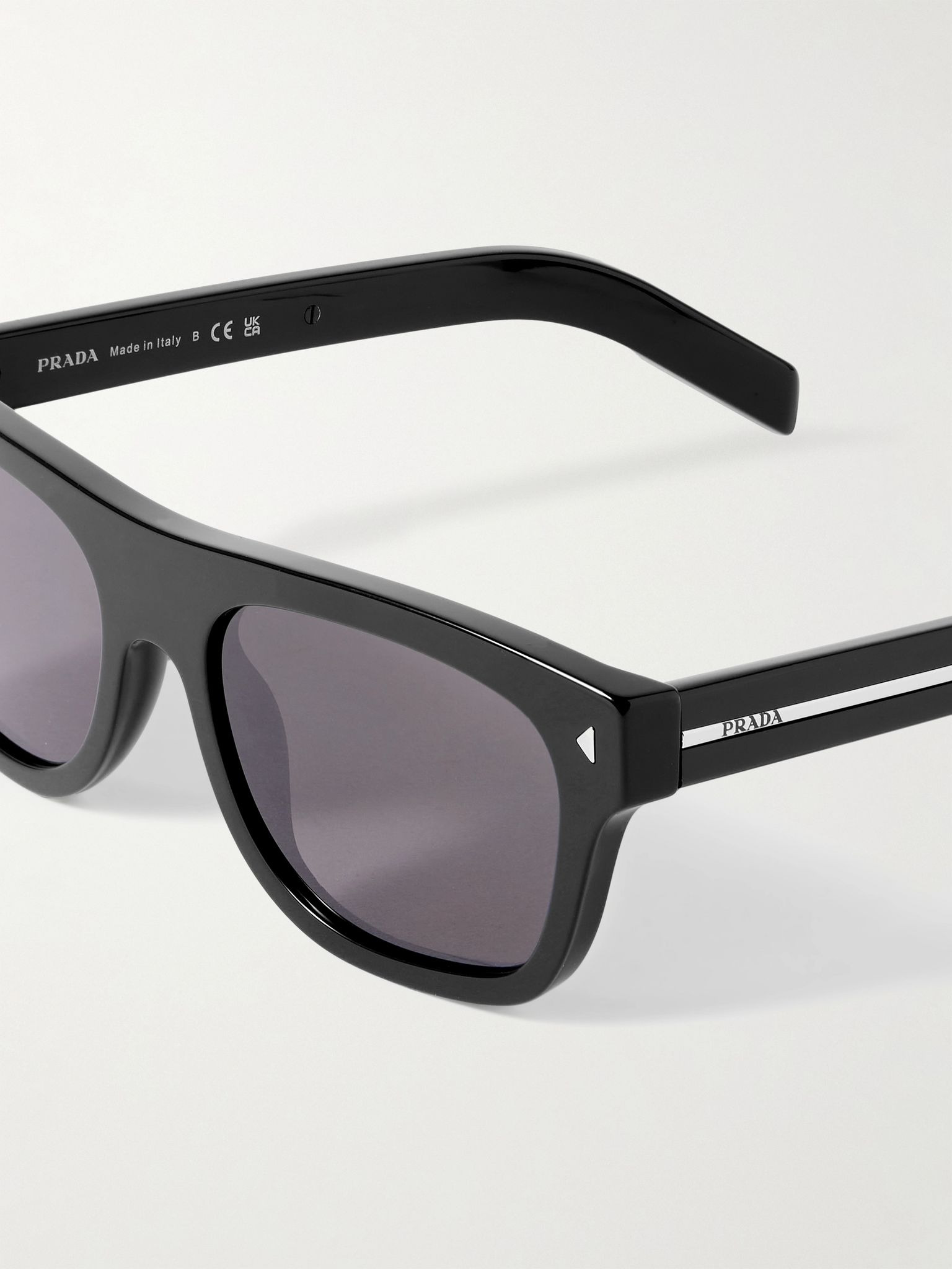 D-Frame Acetate Sunglasses Black - 3