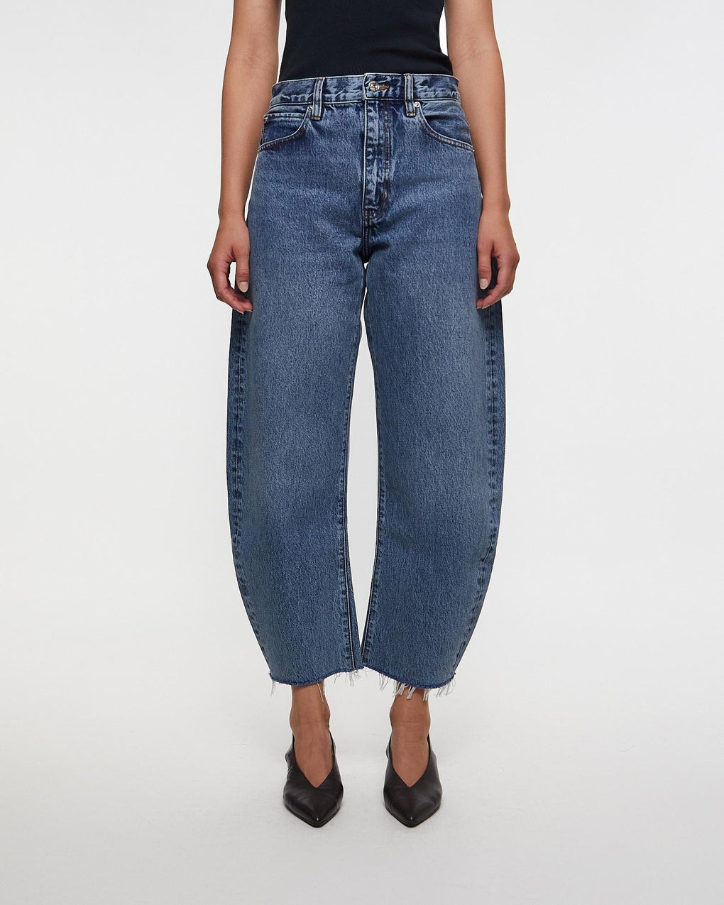 Jeans The Bubble Crop Washed blue - 2