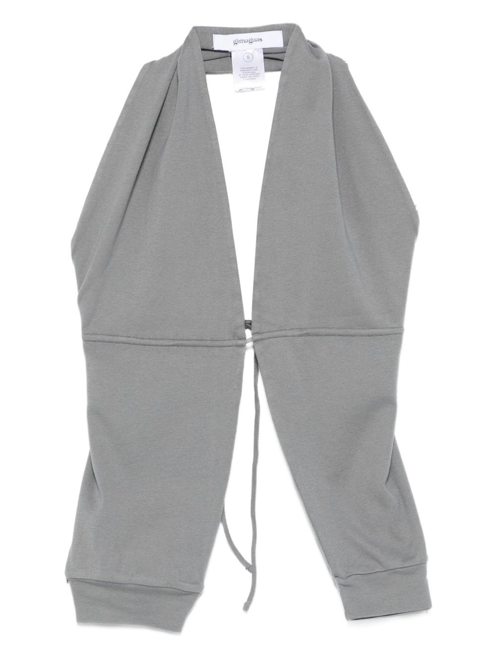 tie-front halter top - 1
