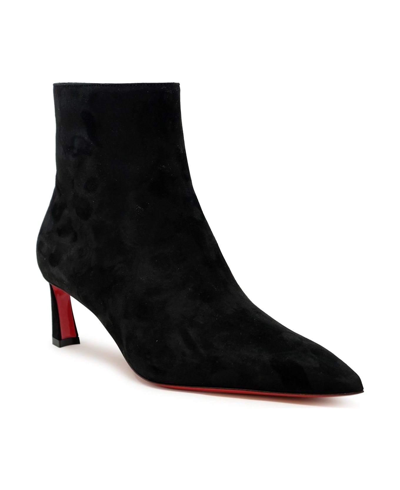 Christian Louboutin Black Veau Velours Condora Booty 55 Boots - 2