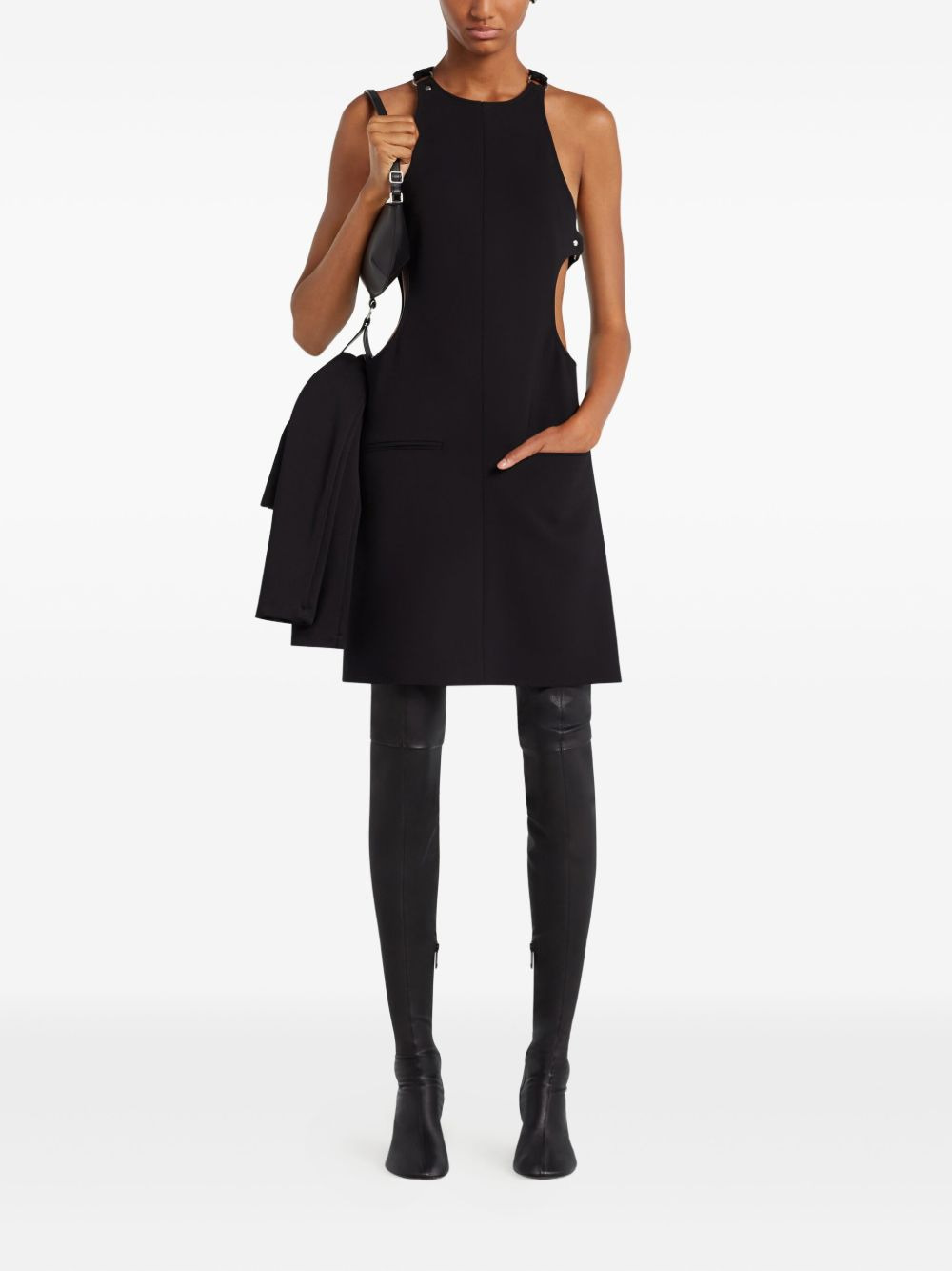 cut-out sleeveless dress - 2