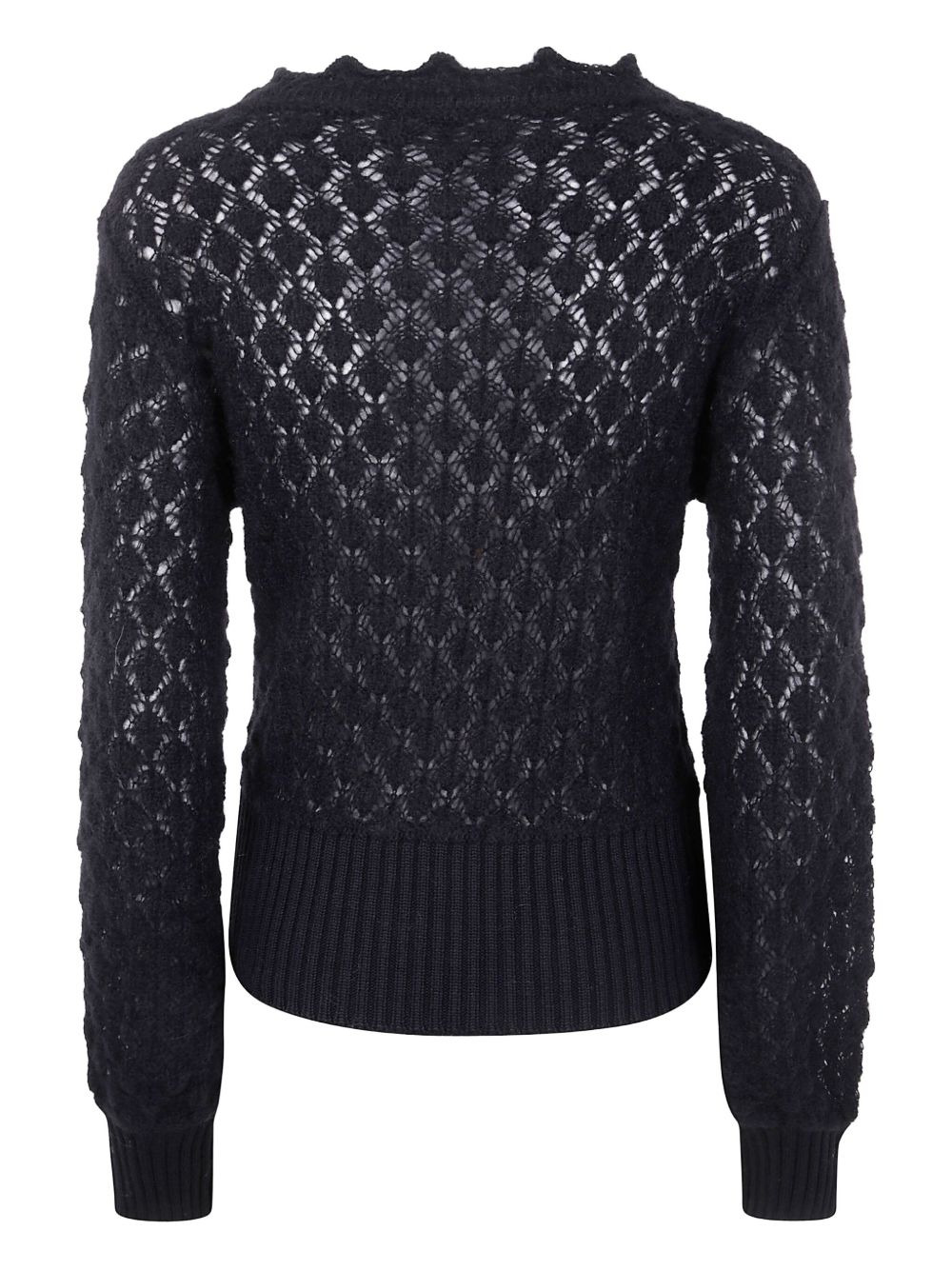 open-knit sweater - 2