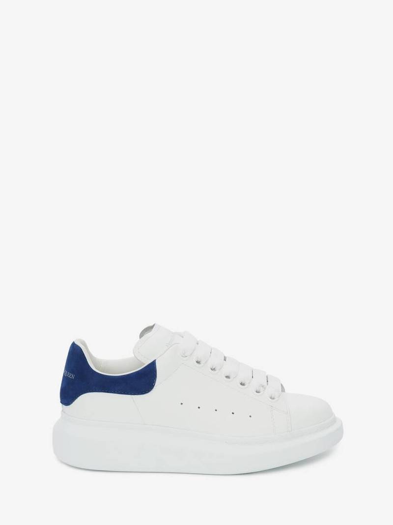 Women's Oversized Sneaker in White/paris Blue - 1