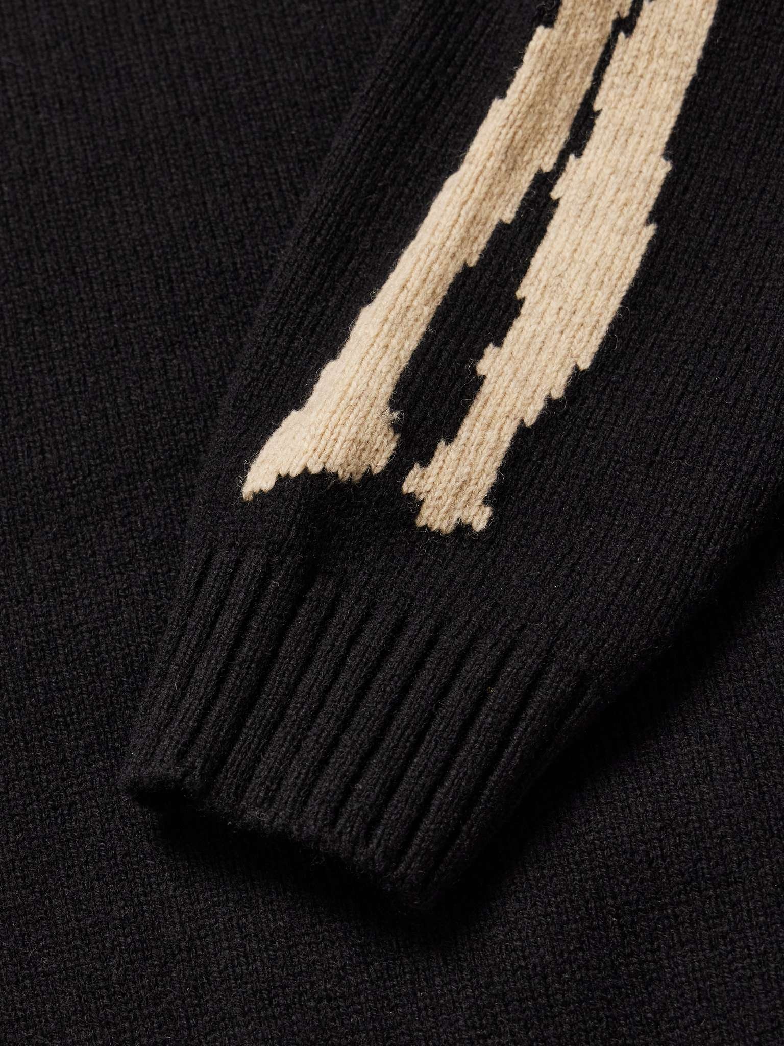 5G Intarsia Wool Hoodie - 4