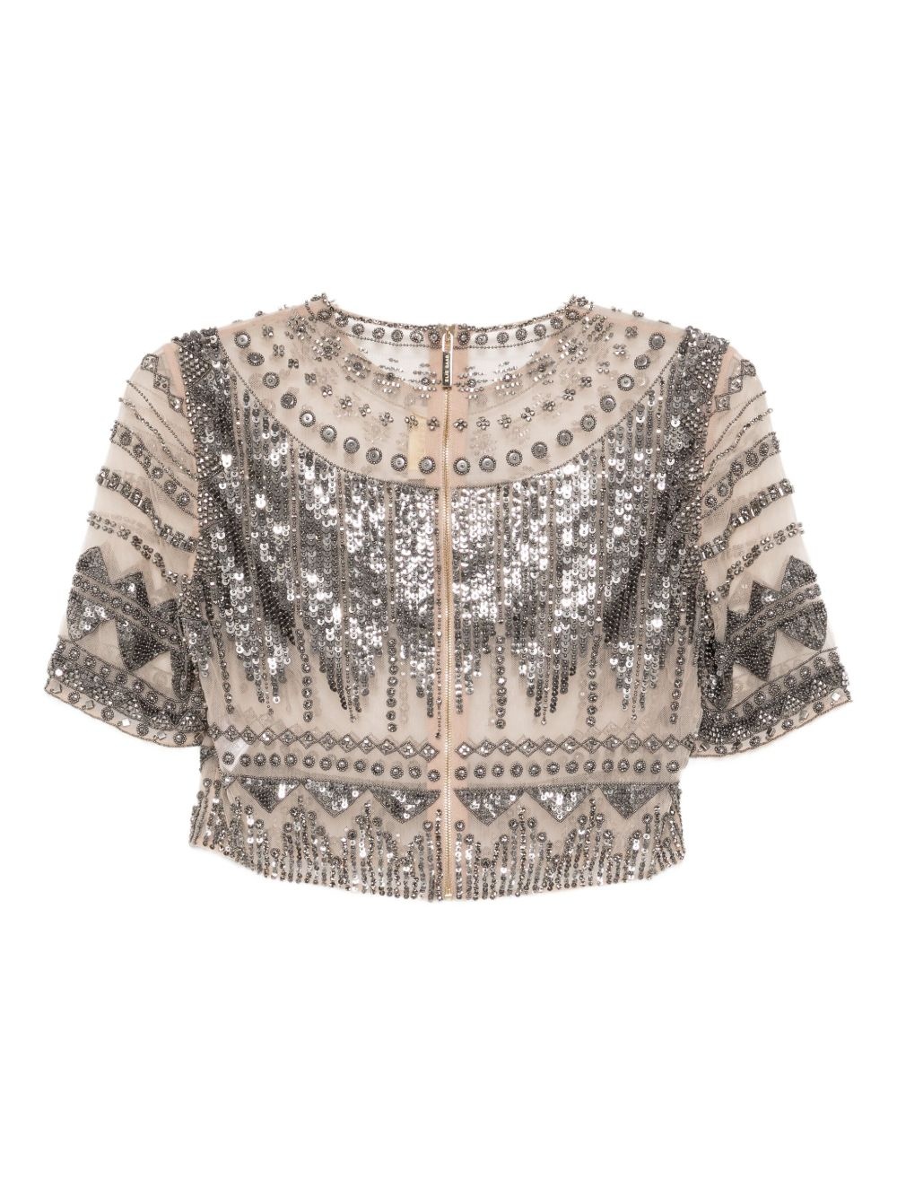 Tulle-art crop top - 2