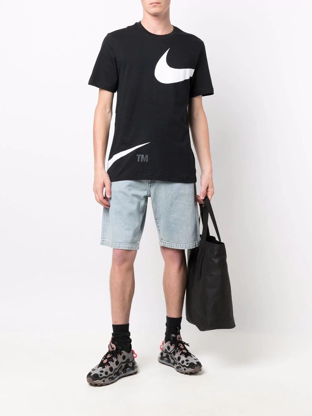 Swoosh-print short-sleeved T-shirt - 2