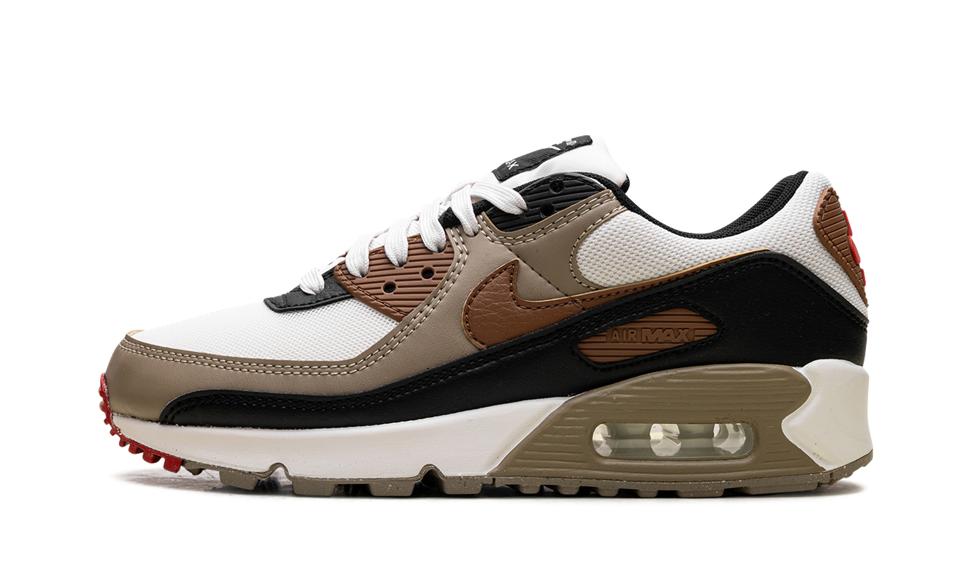 Air Max 90 WMNS "Phantom Black Fire Red Light British Tan" - 1