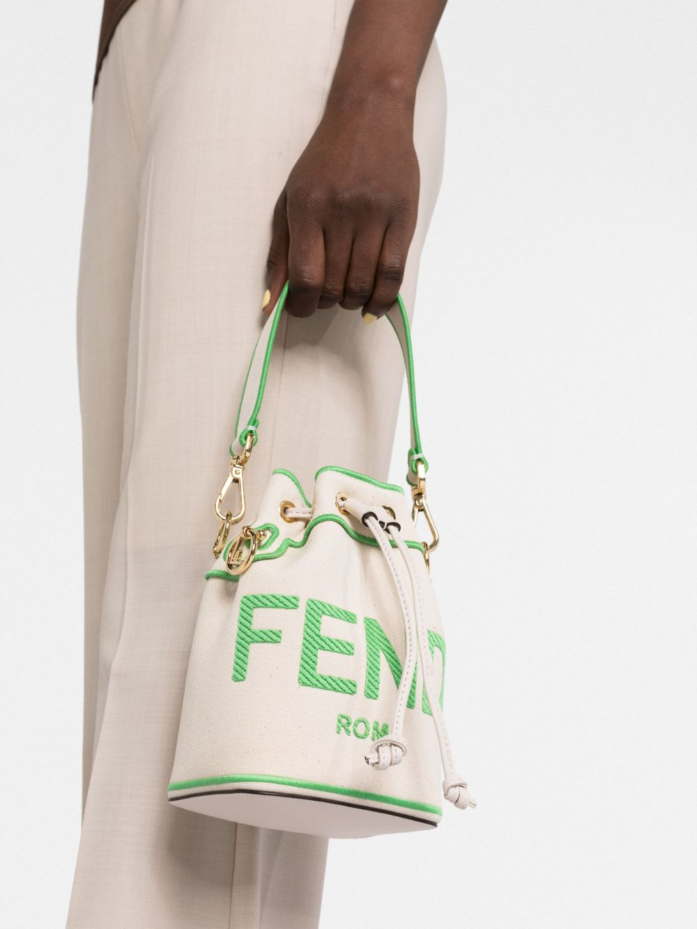 Mon Tresor canvas bucket bag - 3