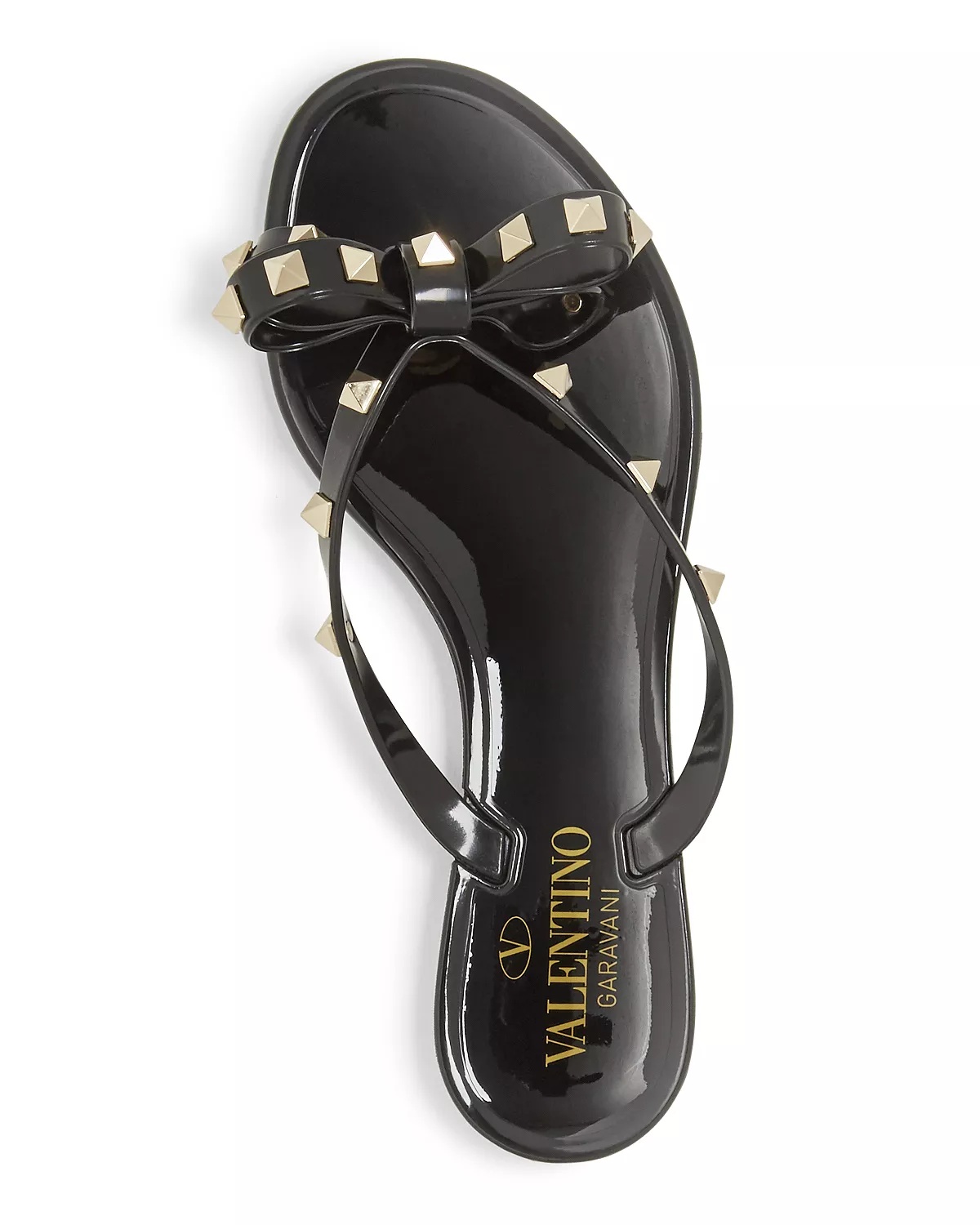 Women's Summer Rockstud PVC Thong Sandals - 4