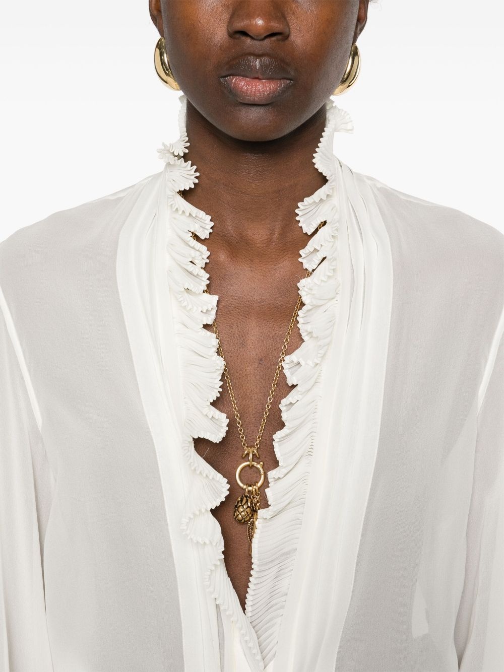 ruffle-detailed blouse - 5