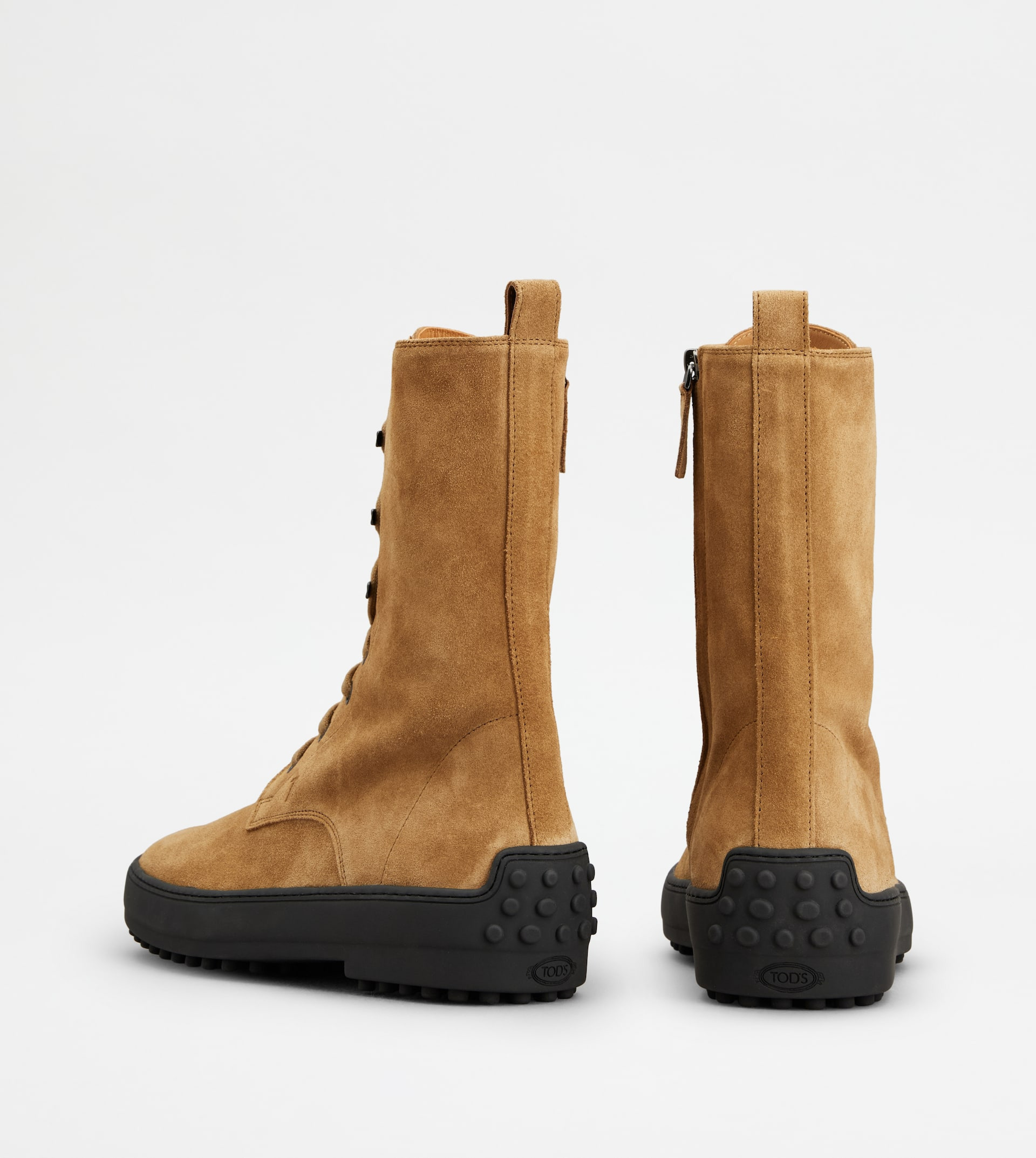 WINTER GOMMINO ANKLE BOOTS IN SUEDE - BROWN - 3