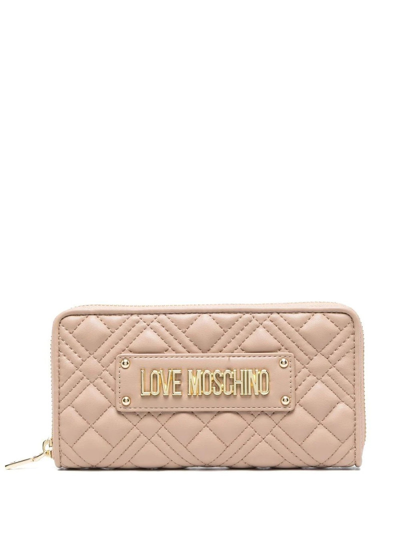 logo-patch quilted purse 1