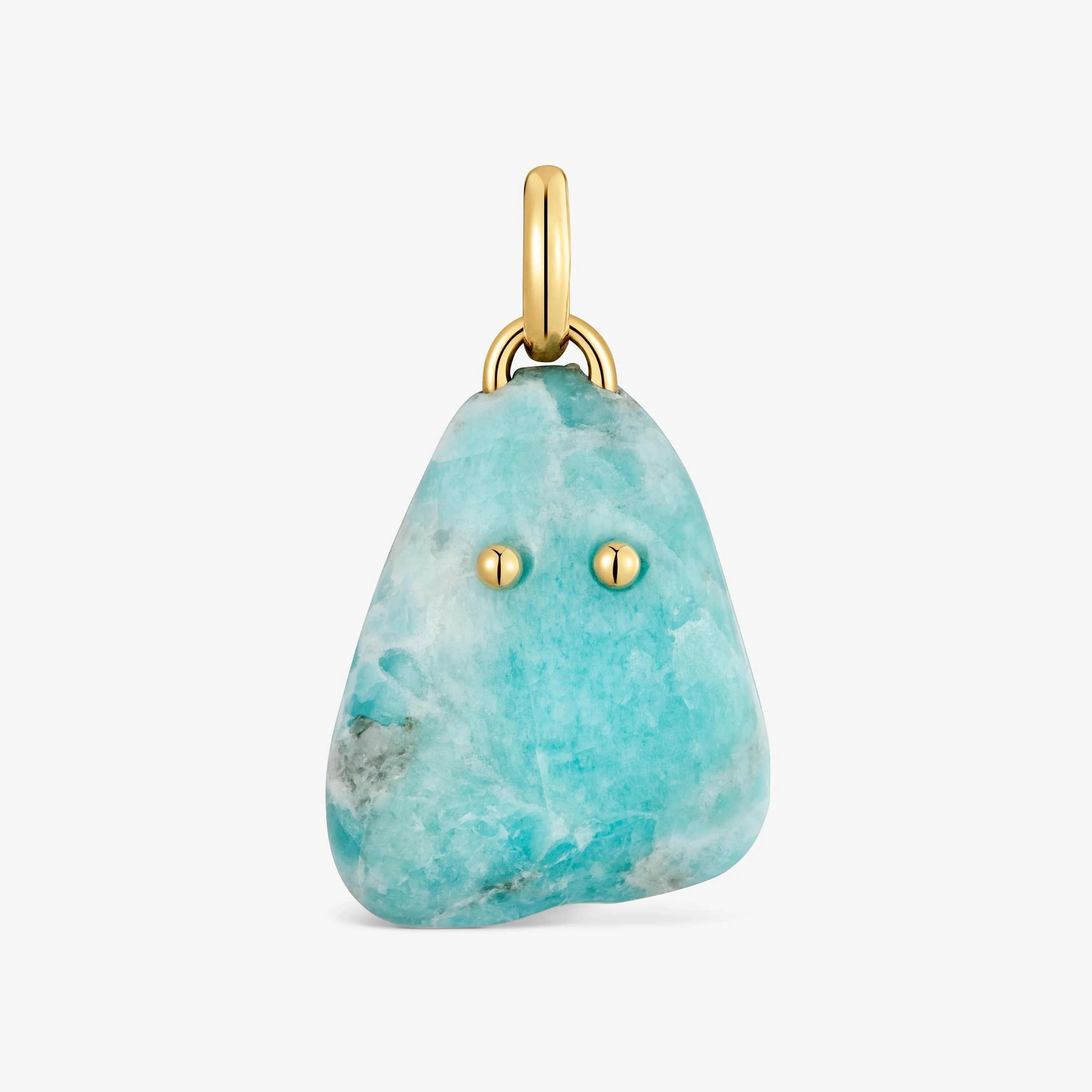 18kt gold vermeil and amazonite Pendant TOUS Boo - 1