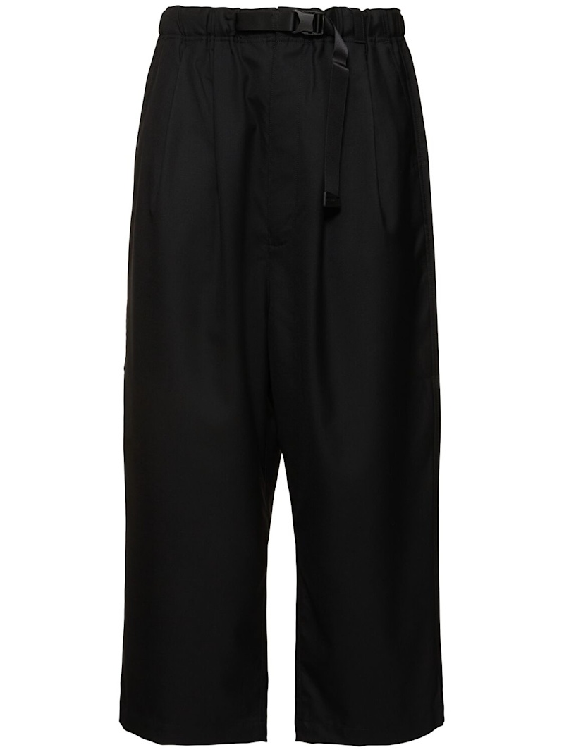 Wool serge pants - 1