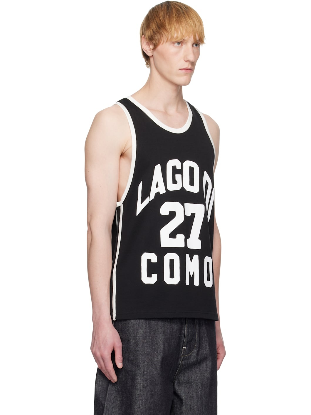 Black Como 1907 Edition Basketball Jersey Tank Top - 2