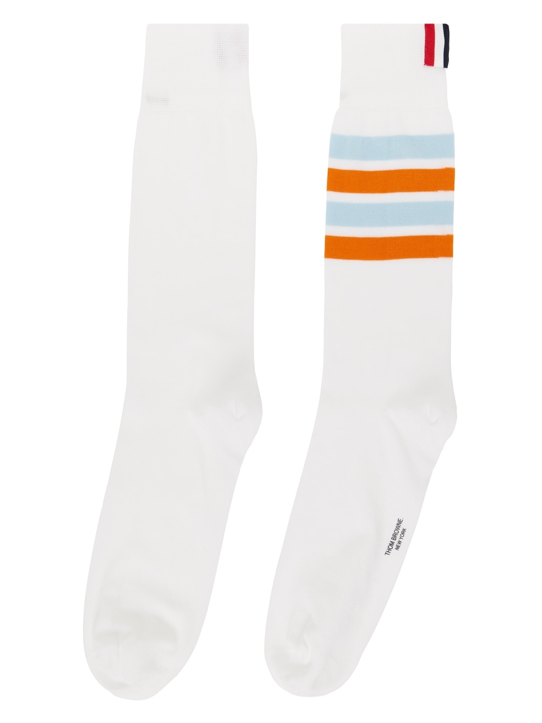 White 4-Bar Socks - 2