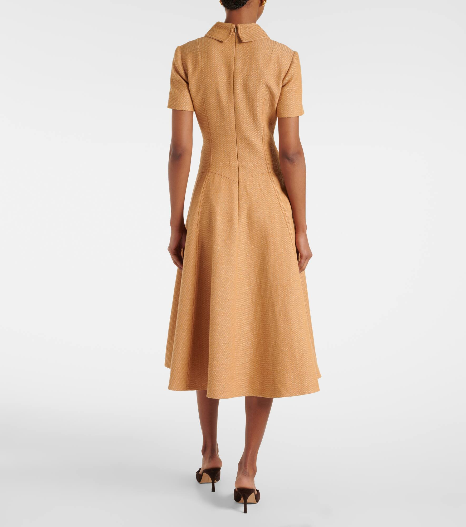 Jody cotton and linen blend dress - 3