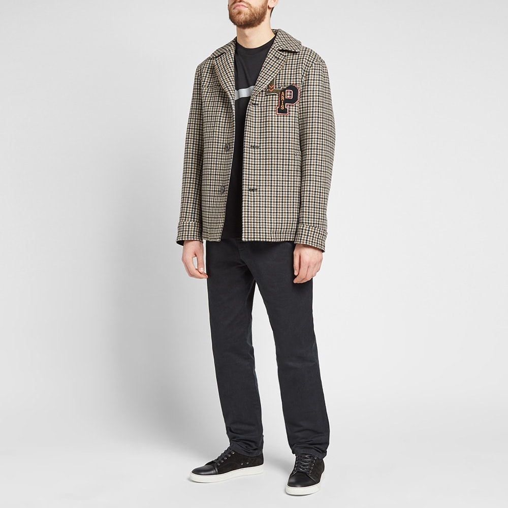 Lanvin Collegiate Patch Check Jacket - 7