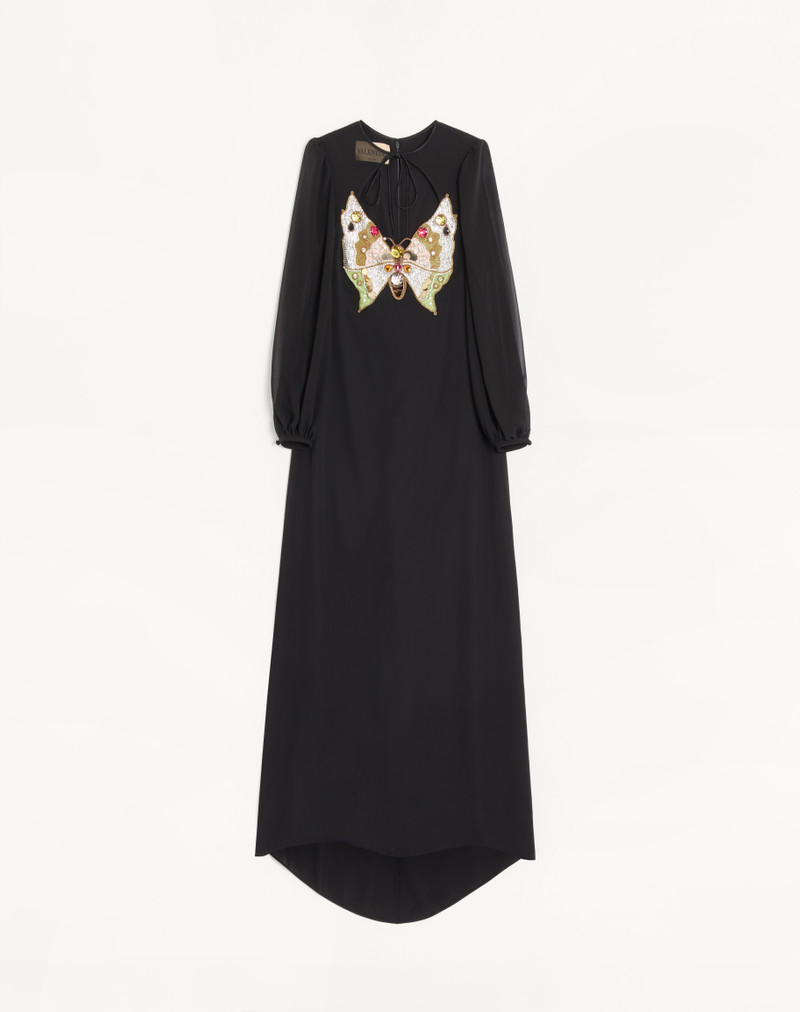 EMBROIDERED GEORGETTE LONG DRESS 1