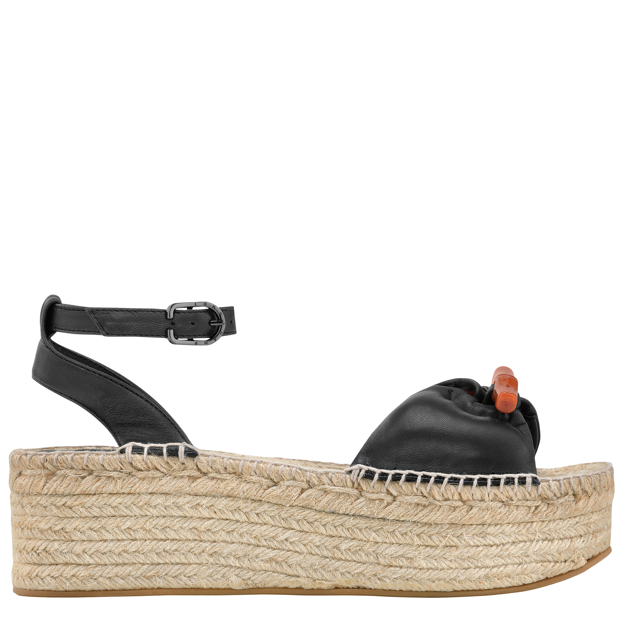 Roseau Wedge espadrilles Black - Leather - 1