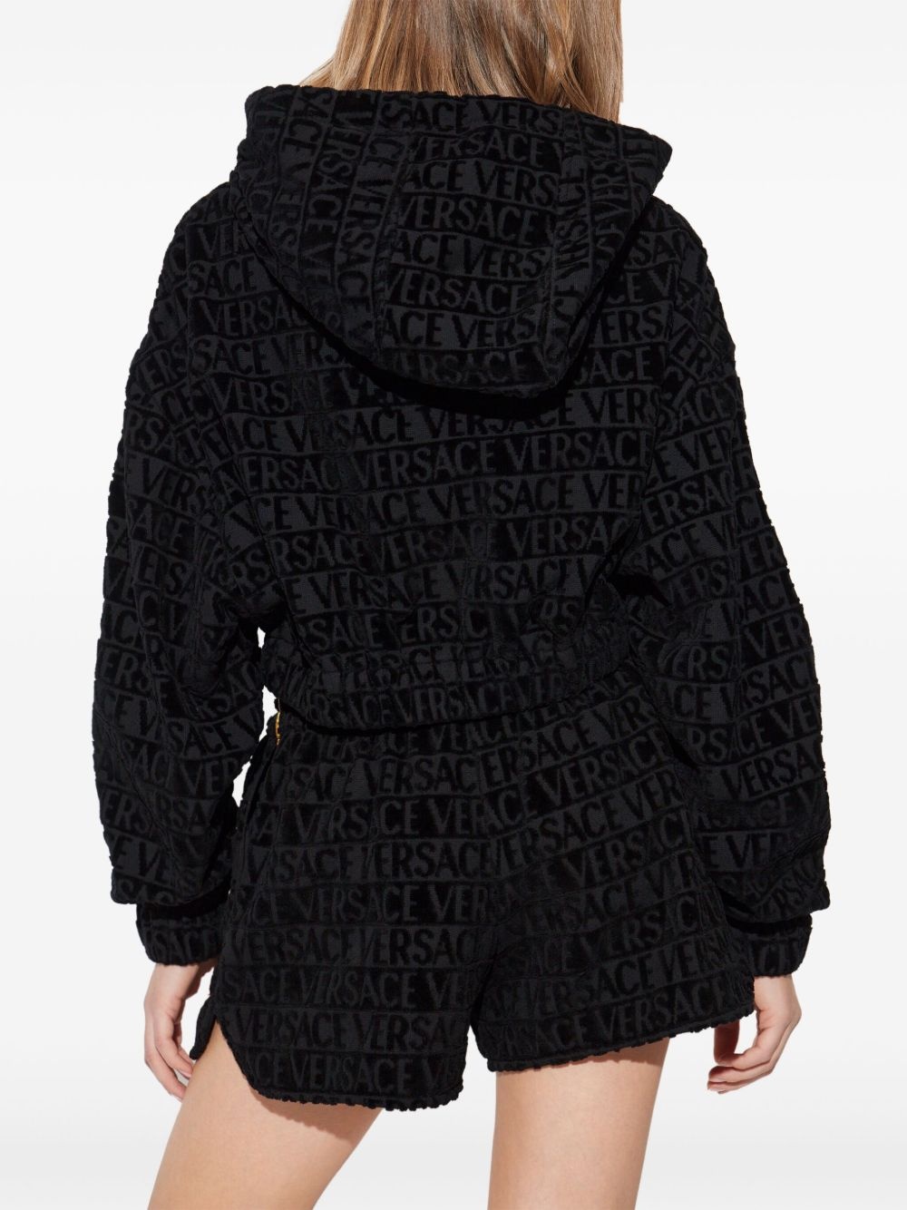 I ♡ Baroque cropped hoodie - 4