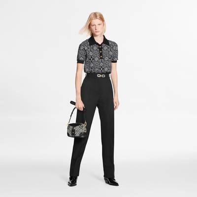 Louis Vuitton Since 1854 Metallic Buckle Straight-Cut Suit Pants outlook