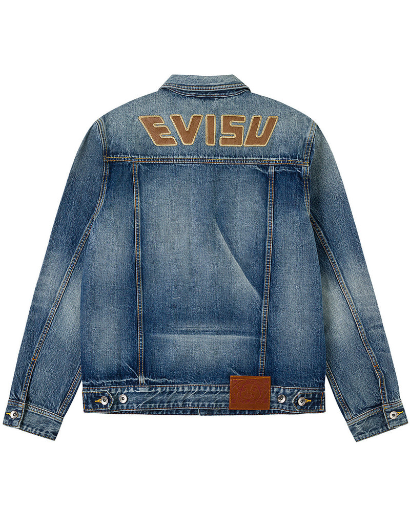 Evisu & Seagull Appliqué Denim Chinese Jacket 1