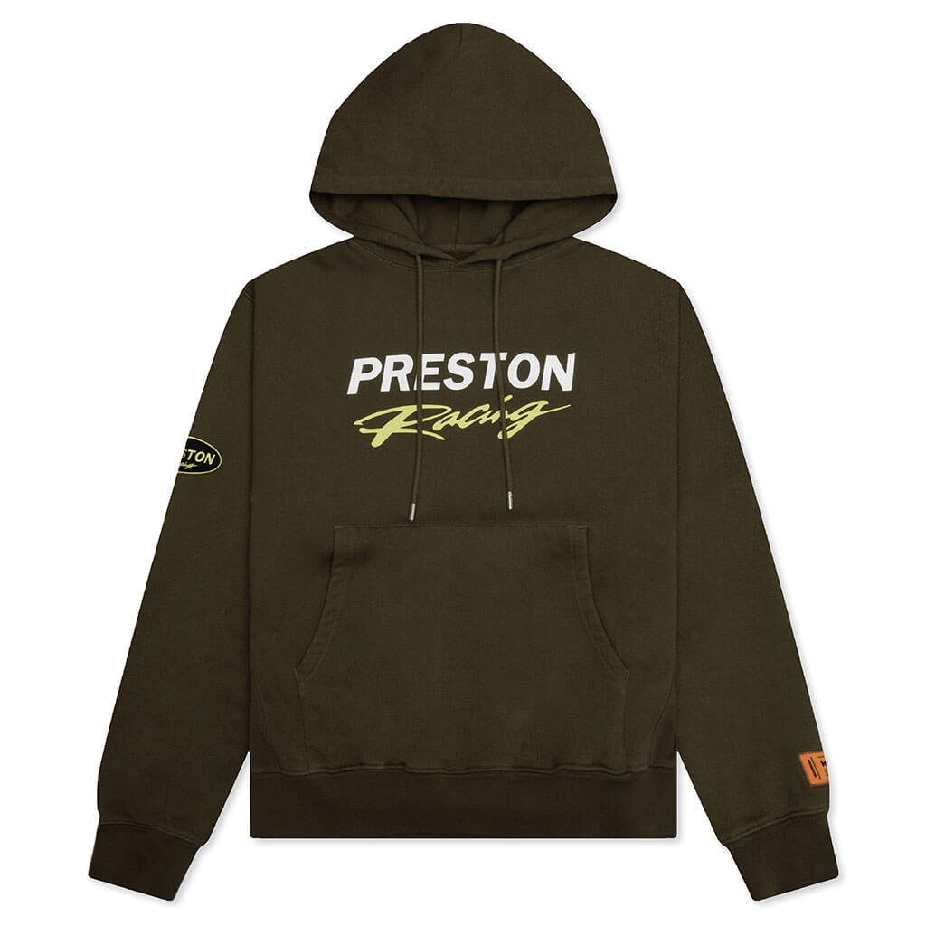 PRESTON RACING HOODIE - DARK OLIVE - 1