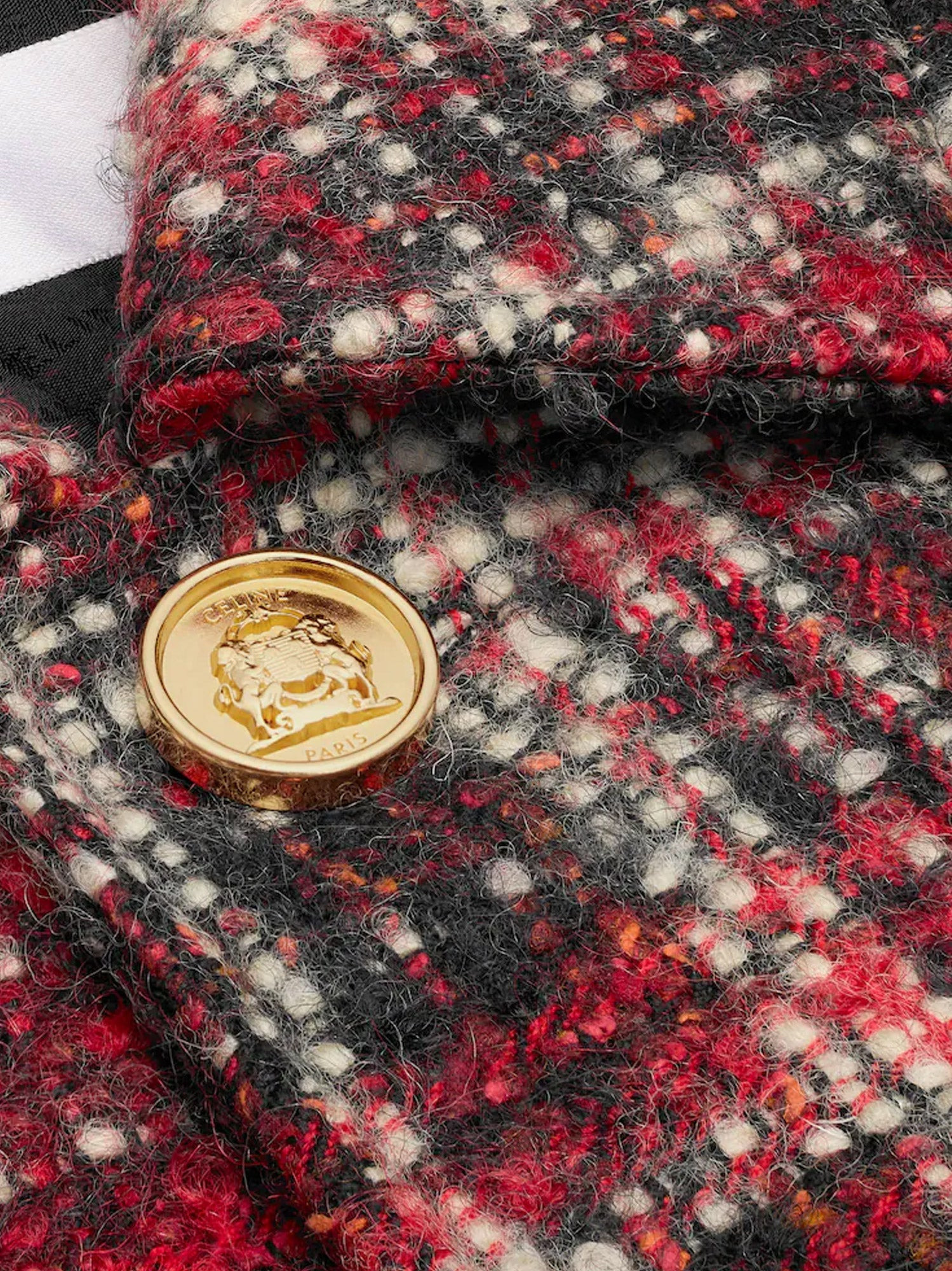 Celine Madras Wool, Cotton And Mohair Blazer - 3