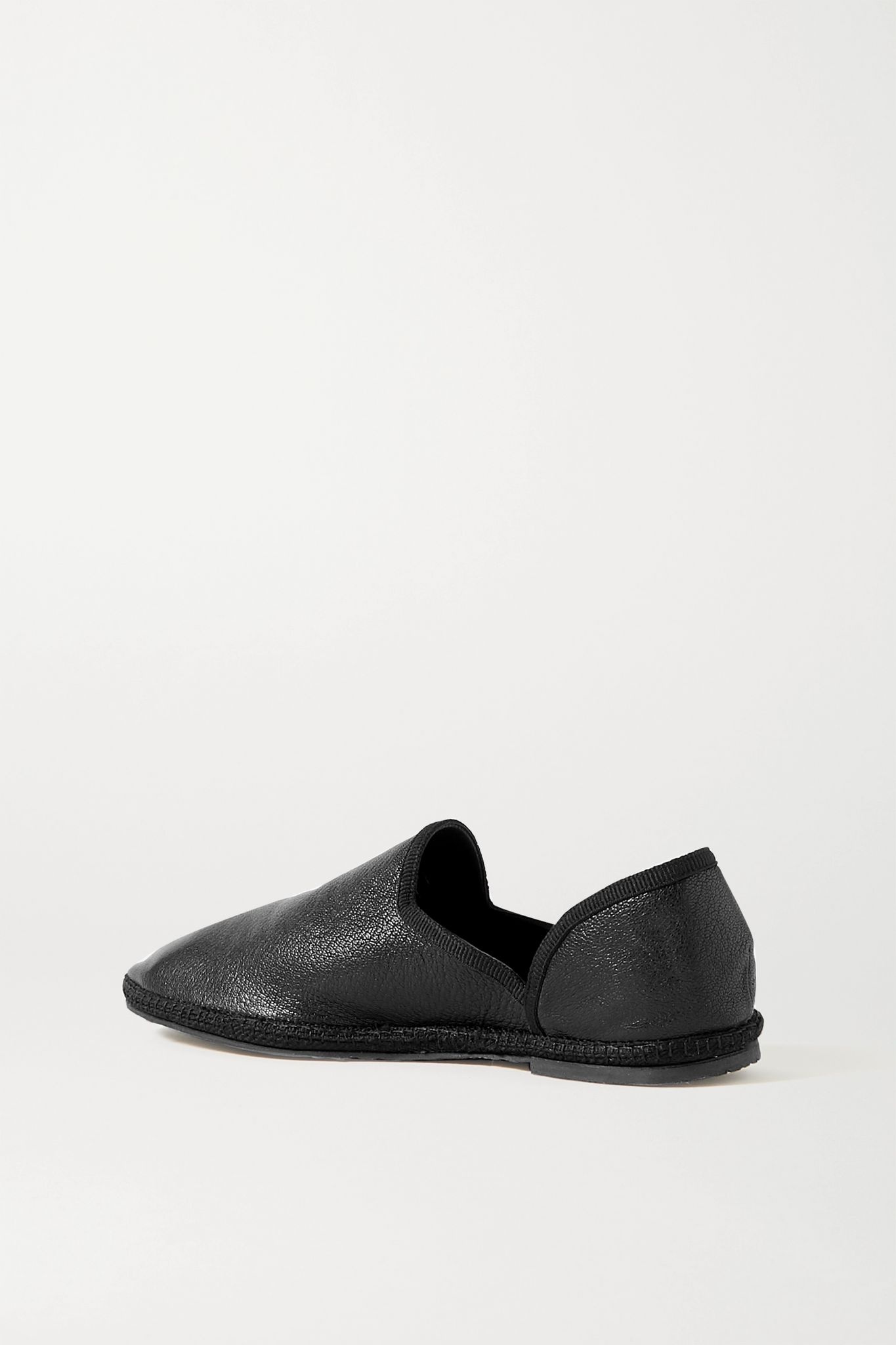 Friulane textured-leather slippers - 3