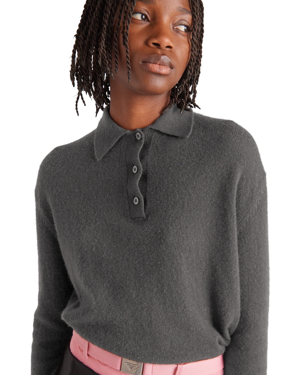 Cashmere polo shirt - 3