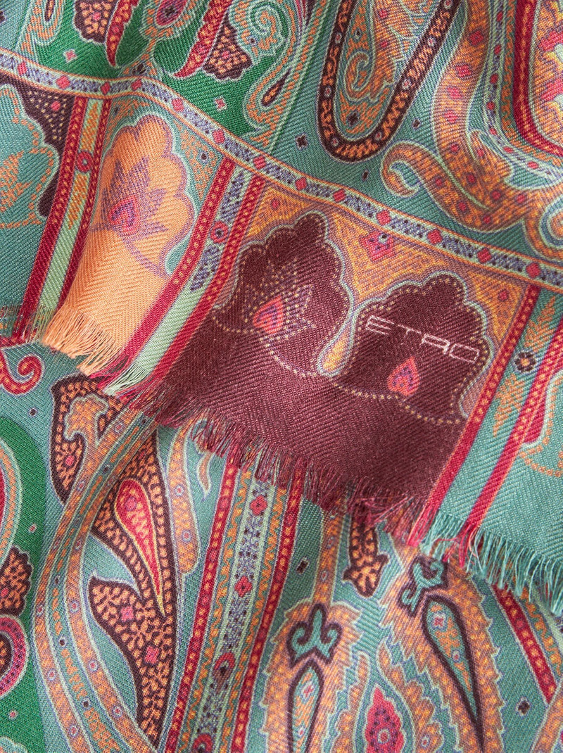 Etro PAISLEY SILK AND CASHMERE SCARF outlook