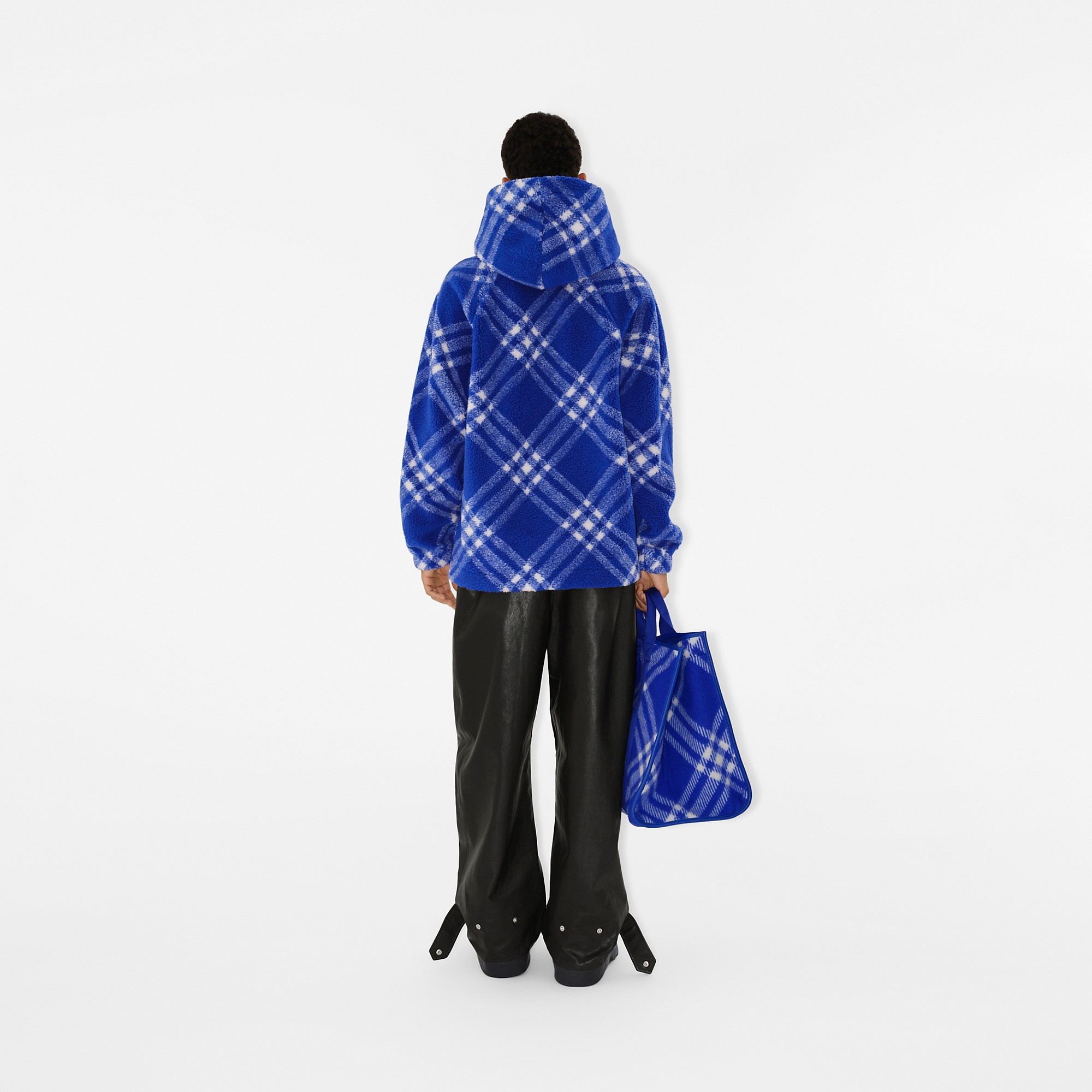 Check Fleece Hoodie - 4