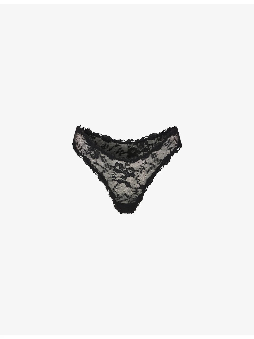 Dipped Stretch-Lace Thong - 1