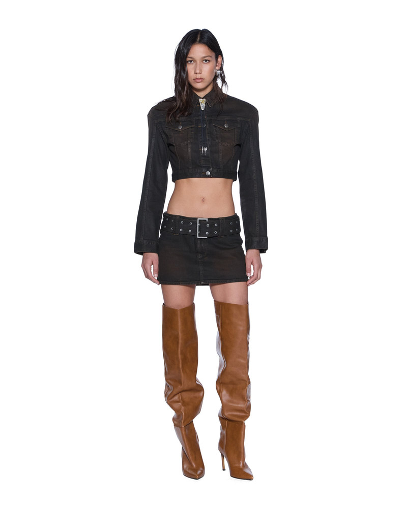 Ksubi MICRO MINI SKIRT BELTED GREASED outlook