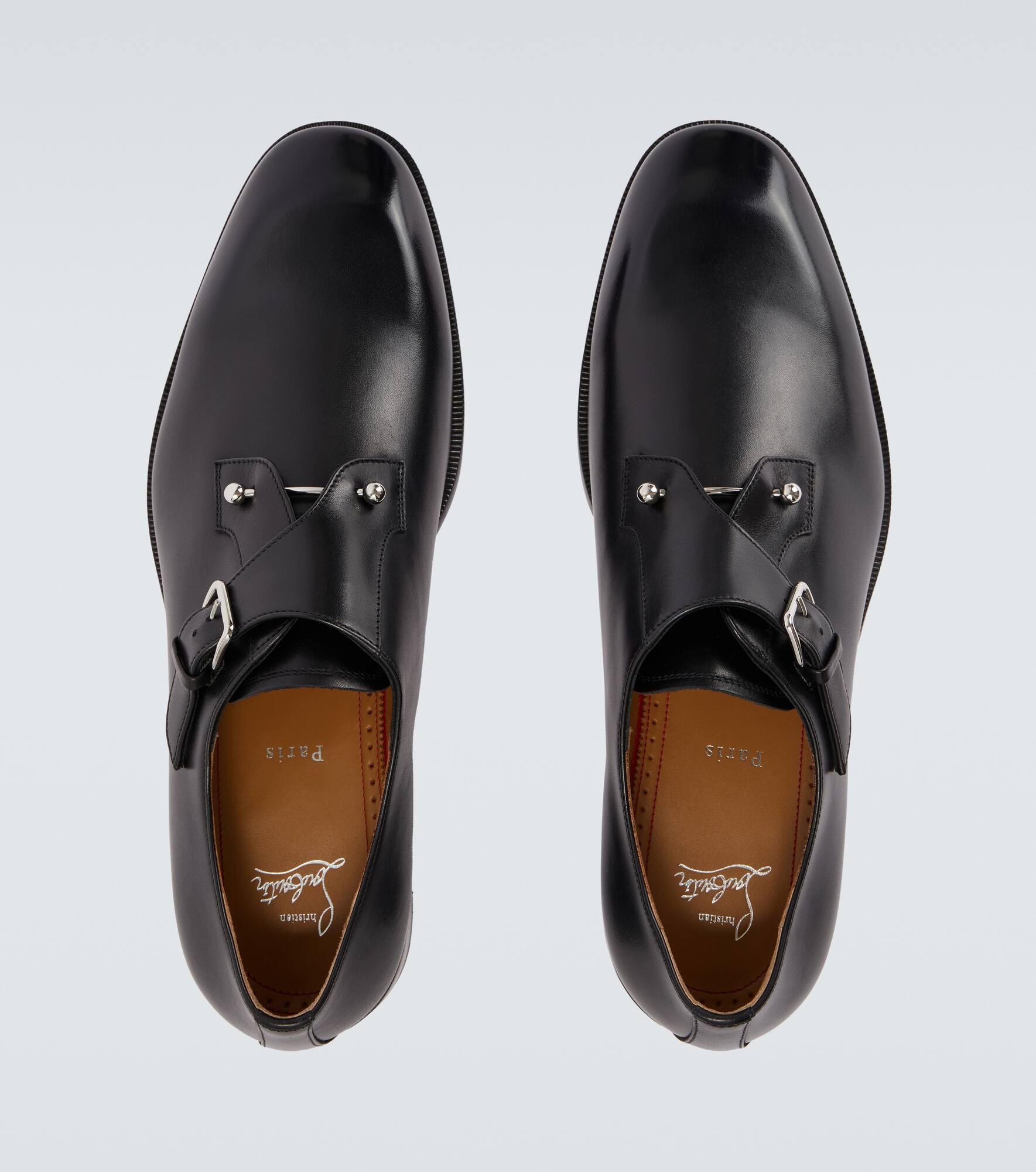 Chambelimonk leather monk strap shoes - 4