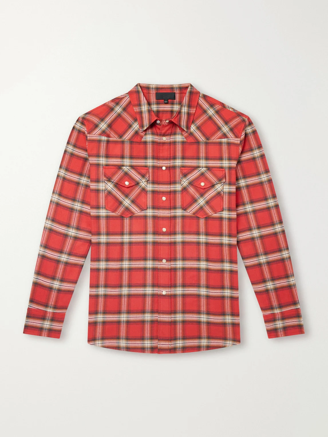 Travis Checked Cotton-Flannel Shirt - 1