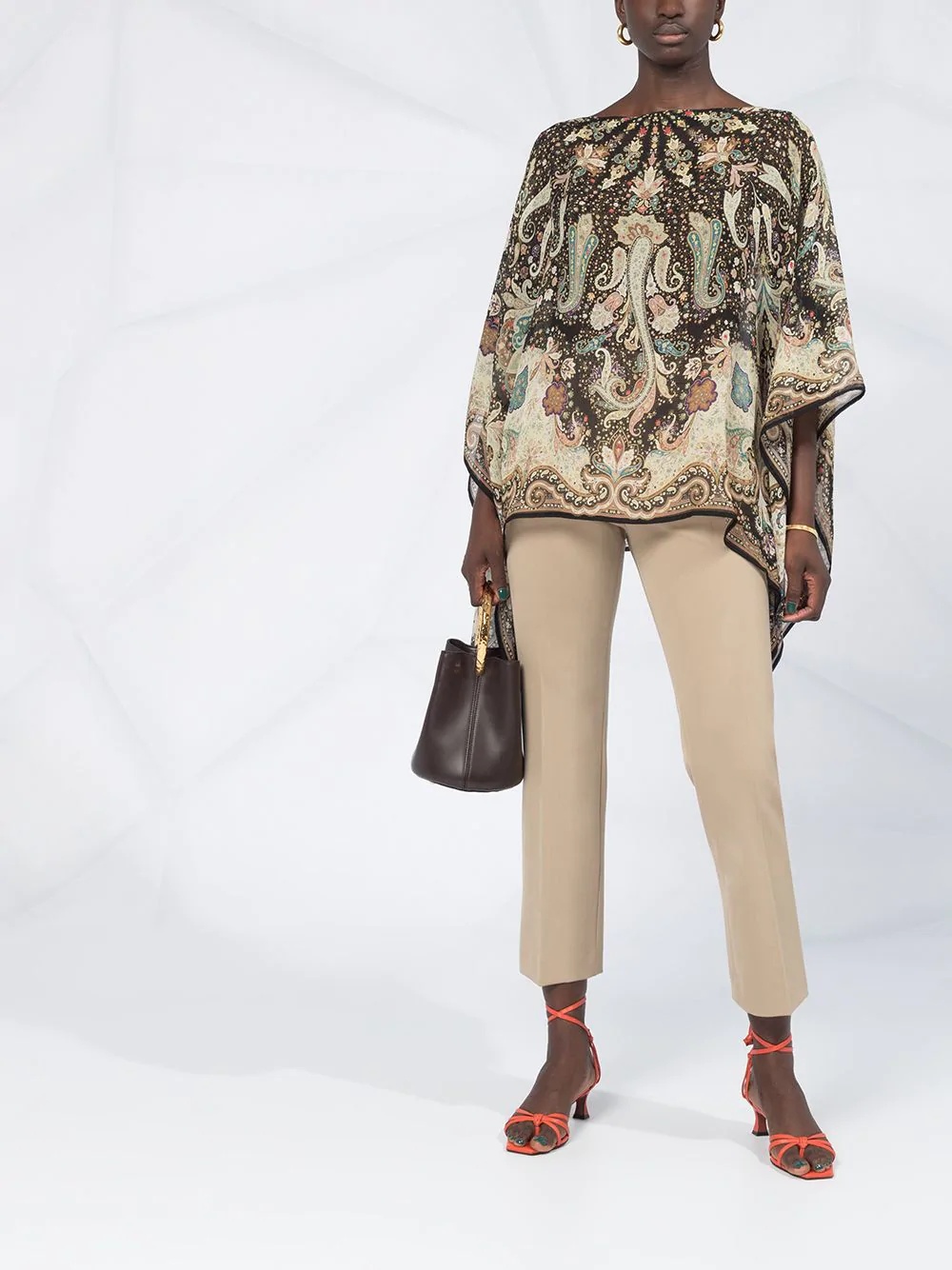 paisley print tunic top - 2