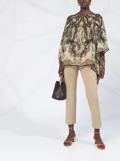 Etro paisley print tunic top outlook