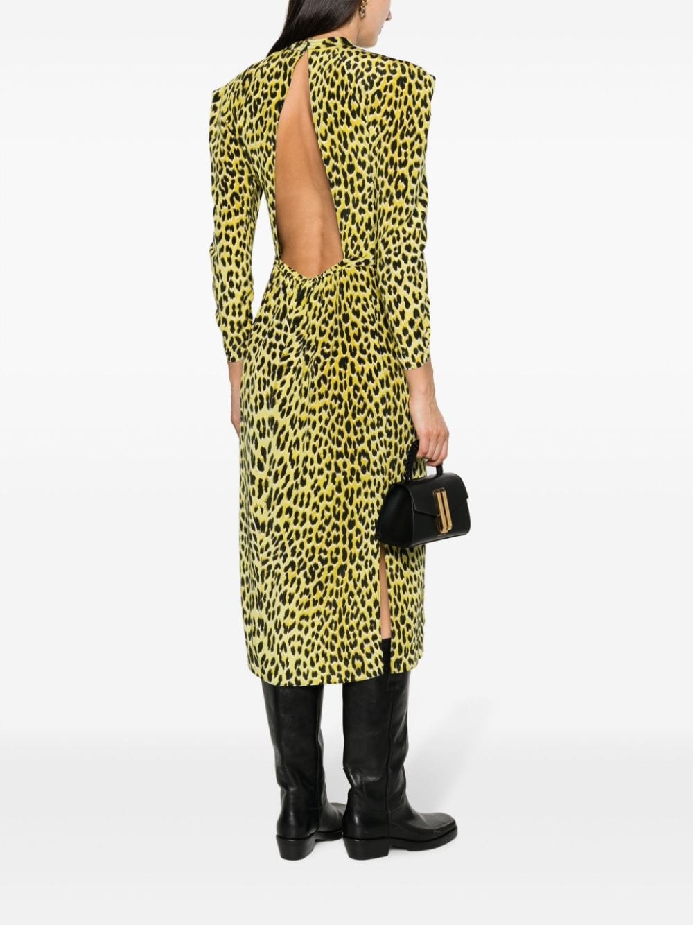 Racyl leopard-print silk midi dress - 2